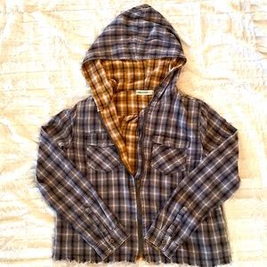Plaid Hooded Jacket